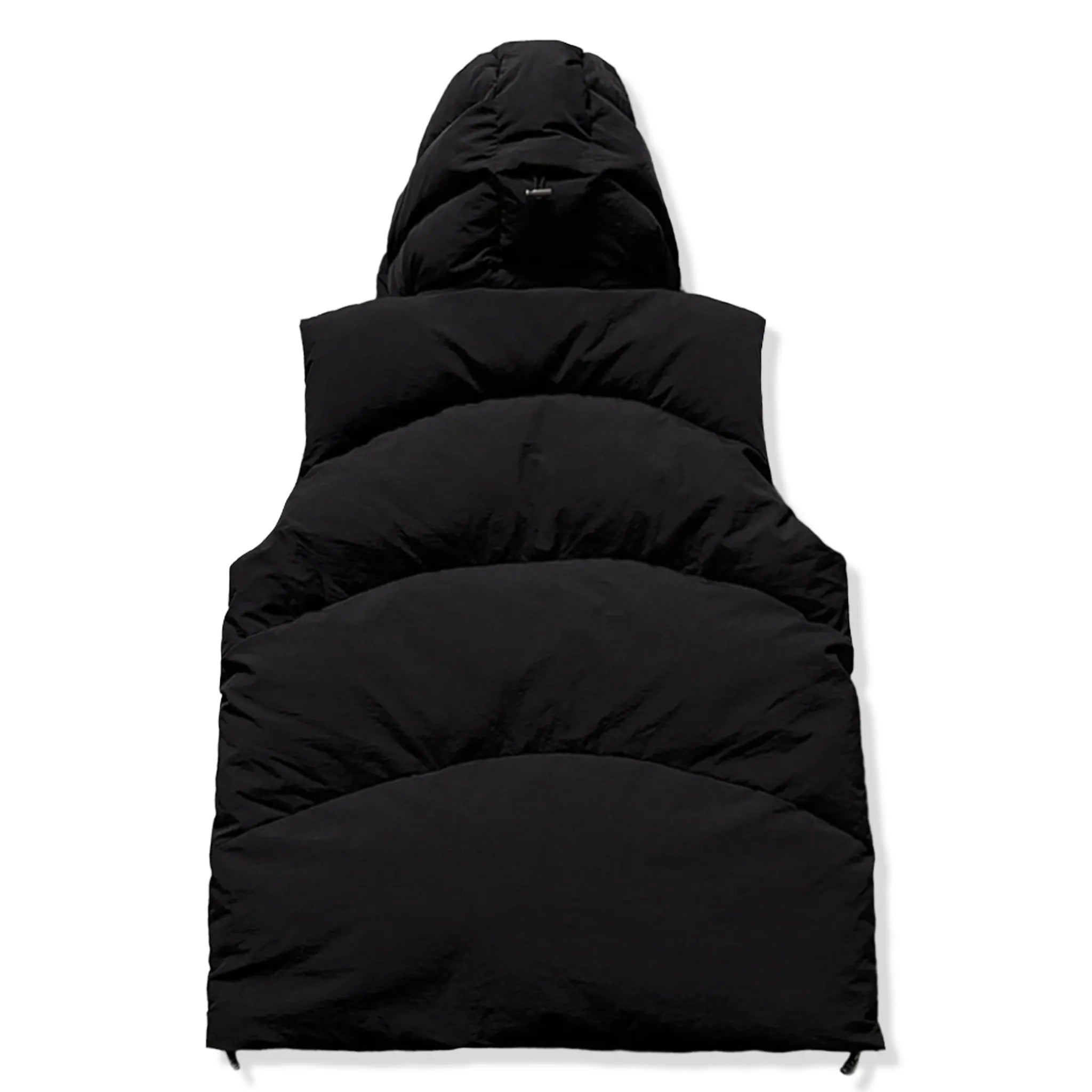 Back View of Légende Paris Bodywarmer Black Puffer Gilet LPJKT063